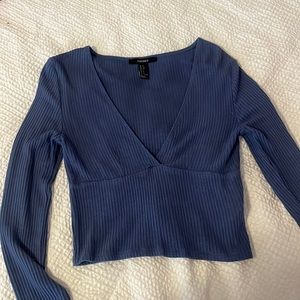 Blue Long Sleeve Top!